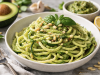 Raw Zucchini Noodles with Avocado Pesto