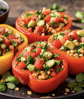 Raw Stuffed Bell Peppers