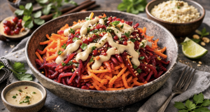 Raw Carrot & Beetroot Salad