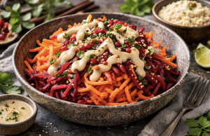 Raw Carrot & Beetroot Salad